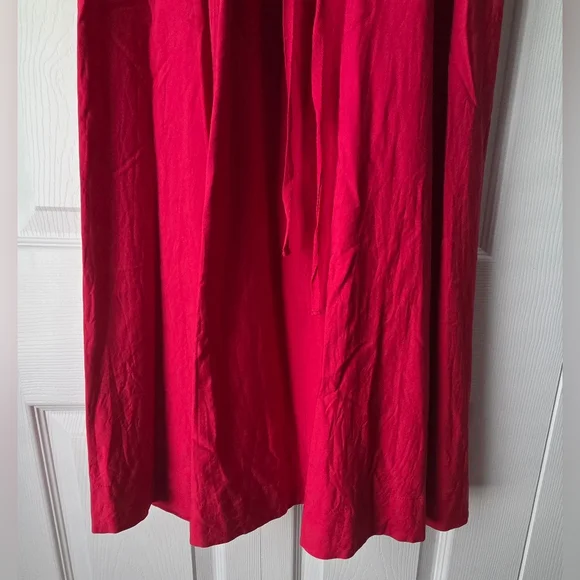 Anthropology Plenty By Tracy Reese Red Sleeveless Corset-Waist Midi Dress Size 6 - Picture 6 of 13
